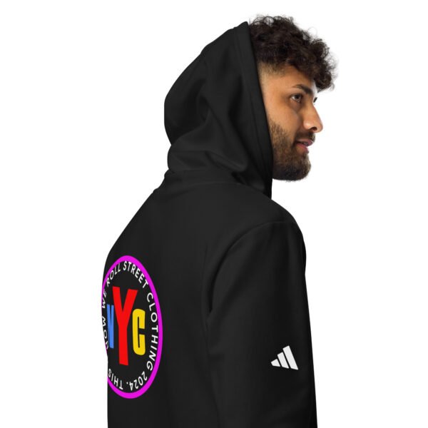 This is How We Roll - NYC- adidas fleece hoodie - Image 3