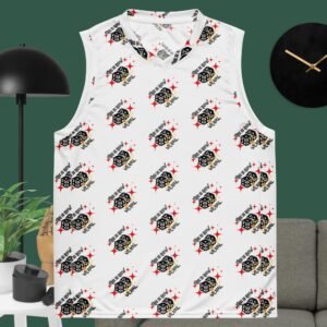 This is How We Roll – Recycled unisex basketball jersey