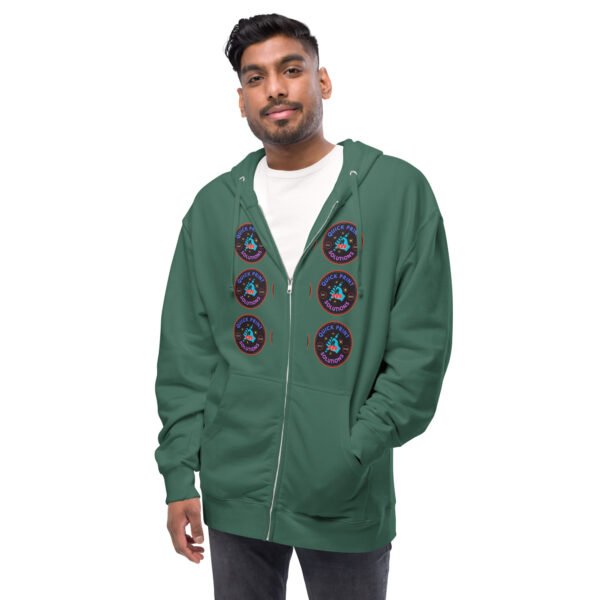 QP Design Zone - Unisex fleece zip up hoodie - Image 11