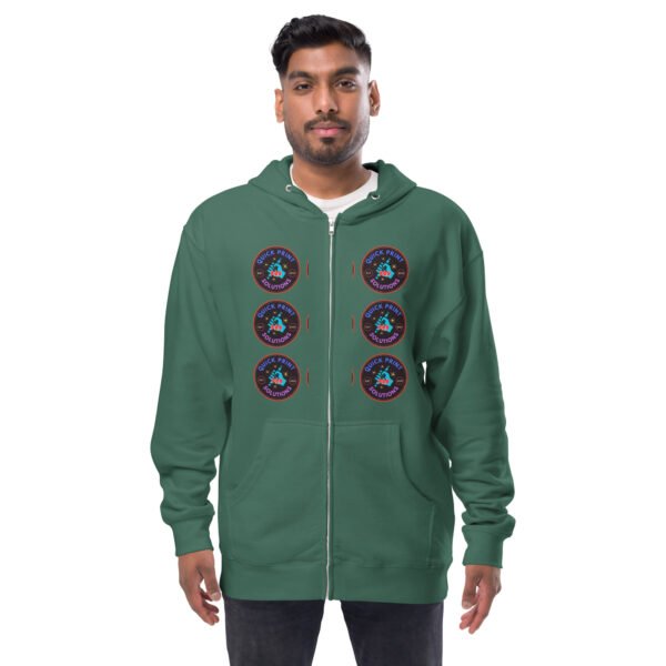 QP Design Zone - Unisex fleece zip up hoodie - Image 10