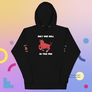 QP Design Zone – Only One Bull – Unisex Hoodie
