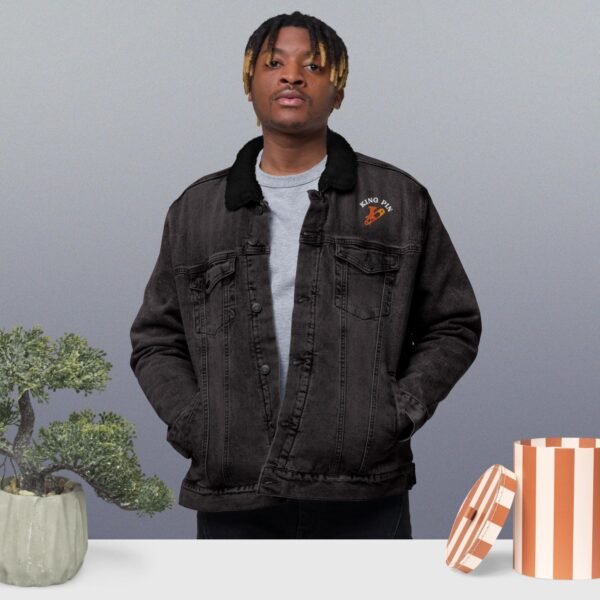 King Pin - Unisex denim sherpa jacket