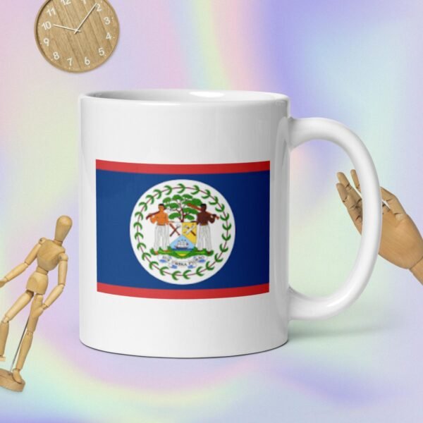 My Country Zone - Belize White glossy mug
