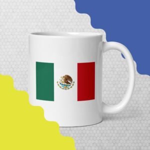 My Country Zone - Mexico White glossy mug