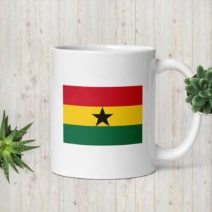 My Country Zone - Ghana White glossy mug