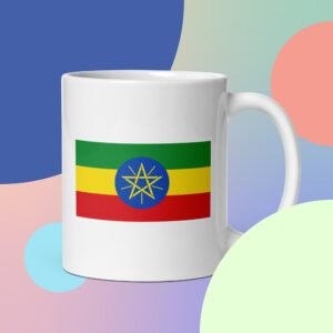 My Country Zone - Ethiopia White glossy mug
