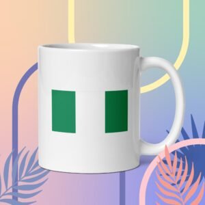 My Country Zone - Nigeria White glossy mug