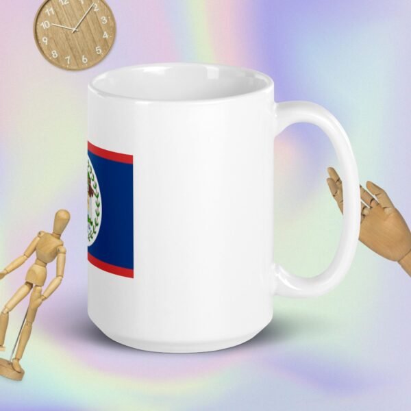 My Country Zone - Belize White glossy mug - Image 2