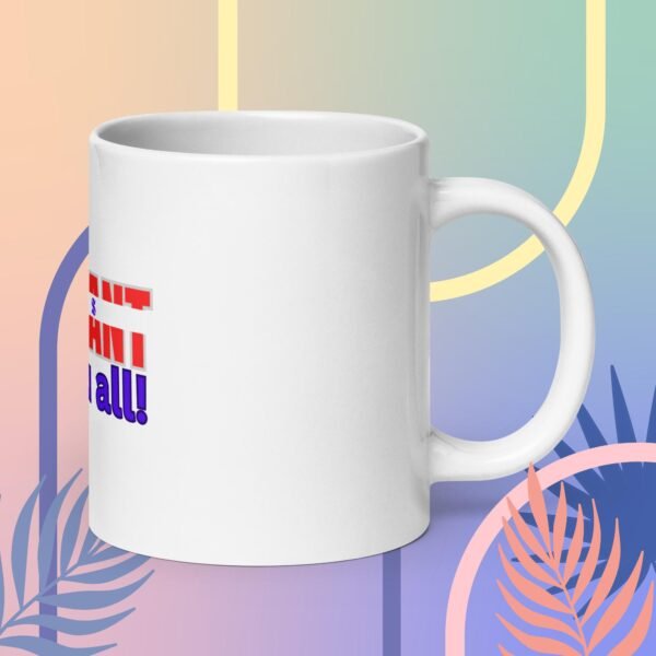 Militant Minds - White glossy mug - Image 3