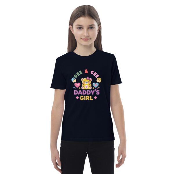 Cute Daddy's Girl Teddy Bear Design - Organic cotton kids t-shirt - Image 5