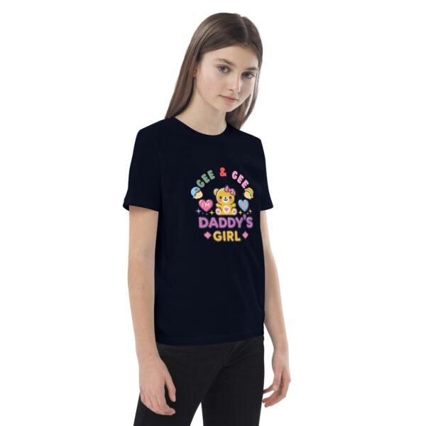 Cute Daddy's Girl Teddy Bear Design - Organic cotton kids t-shirt - Image 7