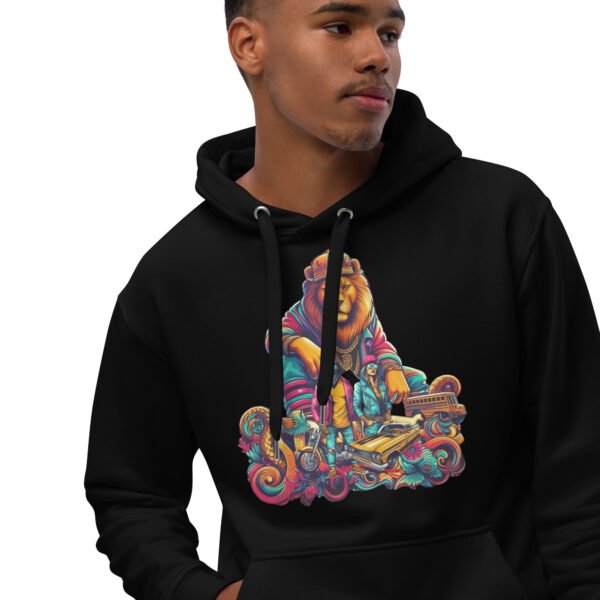 QP Design Zone - Graffiti Biker Design - Premium eco hoodie - Image 2