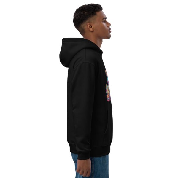 QP Design Zone - Graffiti Biker Design - Premium eco hoodie - Image 4