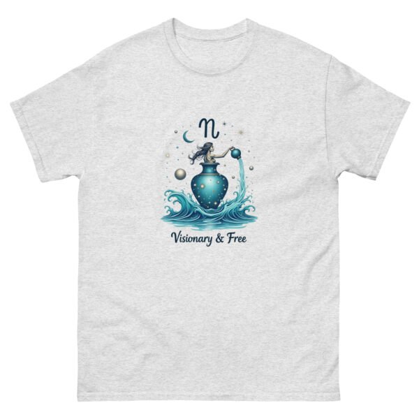 Aquarius Zodiac Design - Unisex classic tee - Image 15