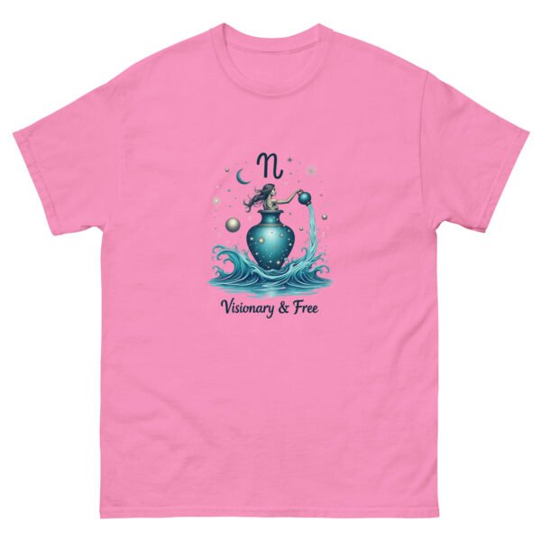 Aquarius Zodiac Design - Unisex classic tee - Image 5