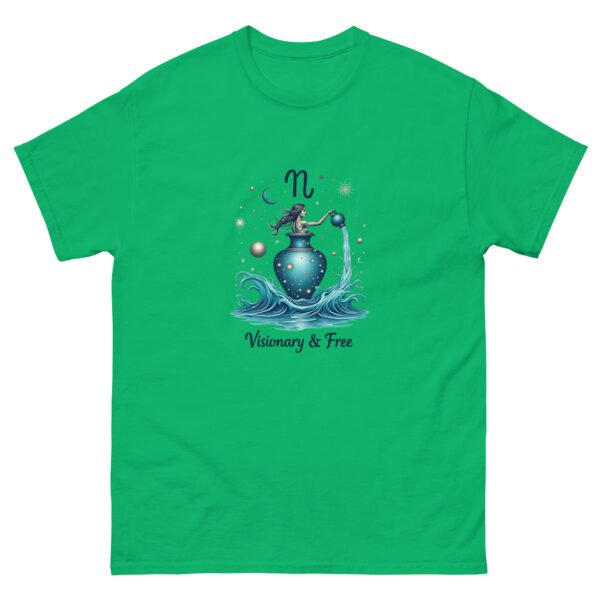 Aquarius Zodiac Design - Unisex classic tee - Image 3