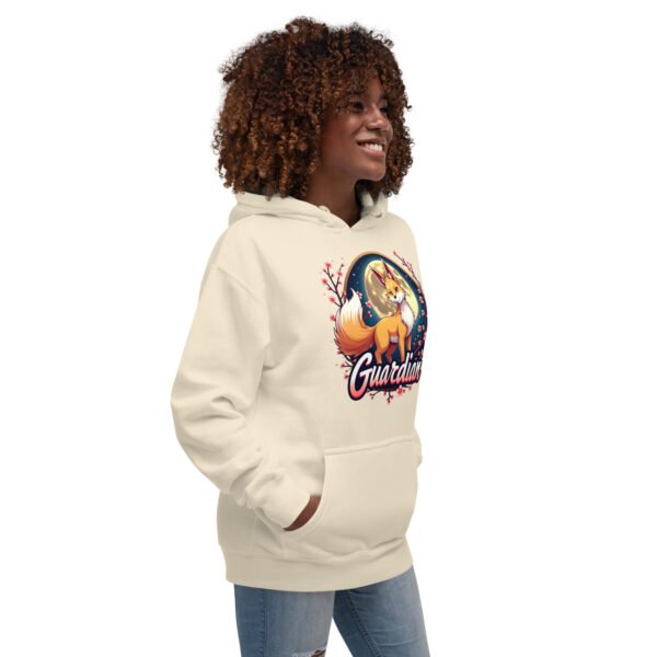 QP Design Zone - Mystical Fox Guardian Under Moonlight - Unisex Hoodie - Image 64