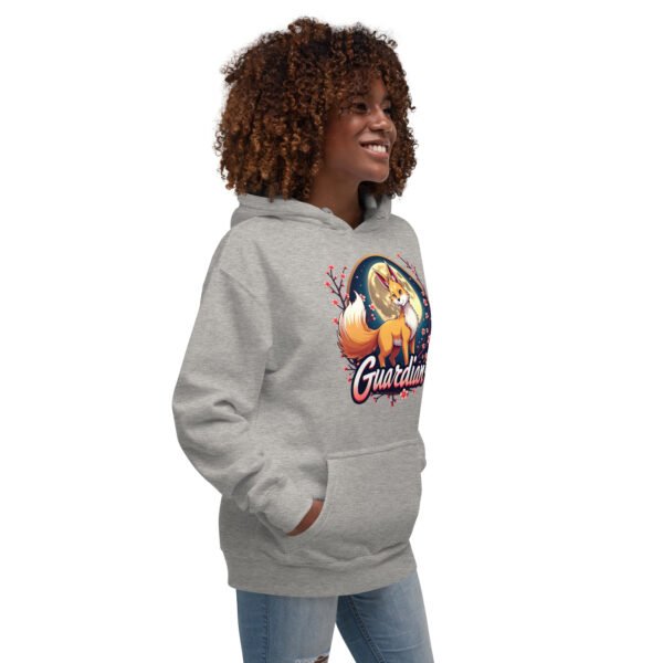 QP Design Zone - Mystical Fox Guardian Under Moonlight - Unisex Hoodie - Image 54