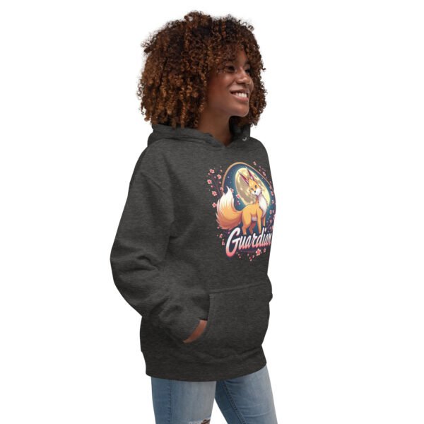 QP Design Zone - Mystical Fox Guardian Under Moonlight - Unisex Hoodie - Image 19