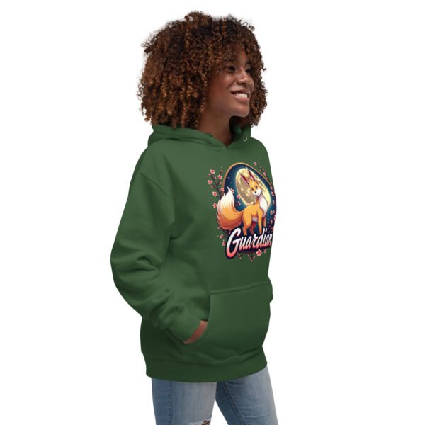 QP Design Zone - Mystical Fox Guardian Under Moonlight - Unisex Hoodie - Image 39