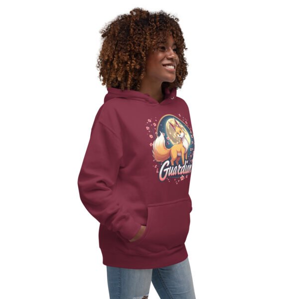 QP Design Zone - Mystical Fox Guardian Under Moonlight - Unisex Hoodie - Image 14