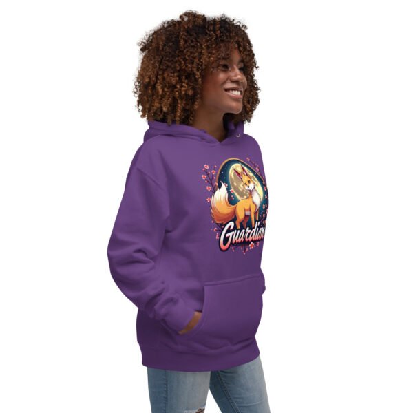 QP Design Zone - Mystical Fox Guardian Under Moonlight - Unisex Hoodie - Image 34