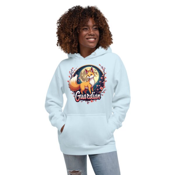 QP Design Zone - Mystical Fox Guardian Under Moonlight - Unisex Hoodie - Image 56