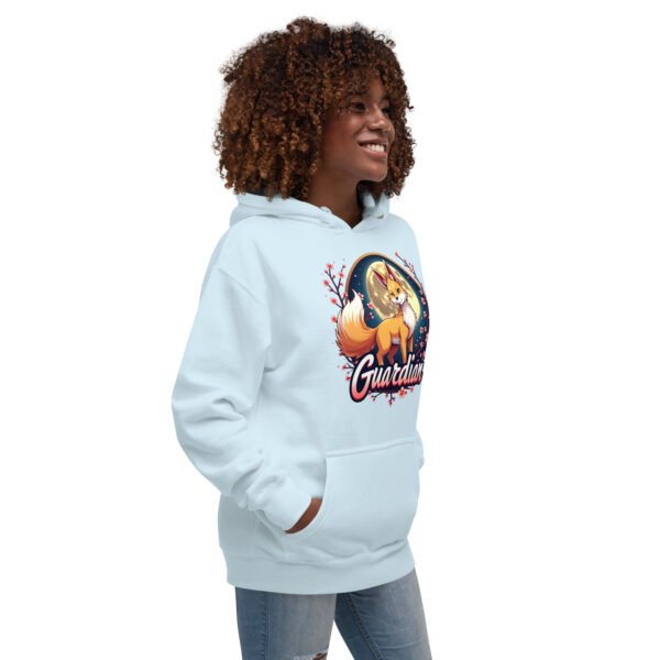 QP Design Zone - Mystical Fox Guardian Under Moonlight - Unisex Hoodie - Image 59