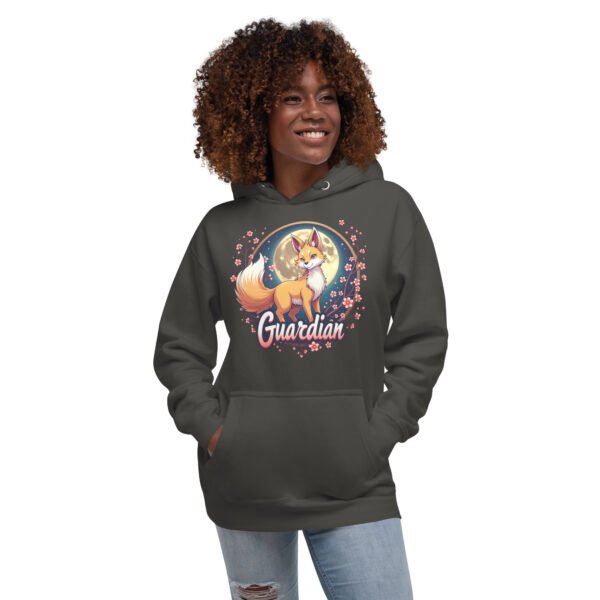 QP Design Zone - Mystical Fox Guardian Under Moonlight - Unisex Hoodie - Image 21