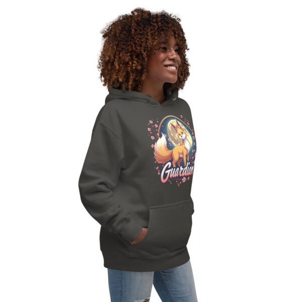 QP Design Zone - Mystical Fox Guardian Under Moonlight - Unisex Hoodie - Image 24