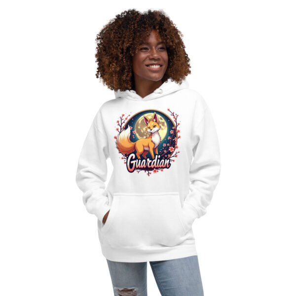 QP Design Zone - Mystical Fox Guardian Under Moonlight - Unisex Hoodie - Image 66