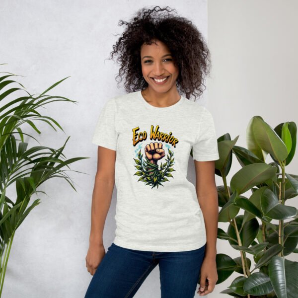 QP Design Zone - Eco Warrior Fist with Nature Elements - Unisex t-shirt - Image 45