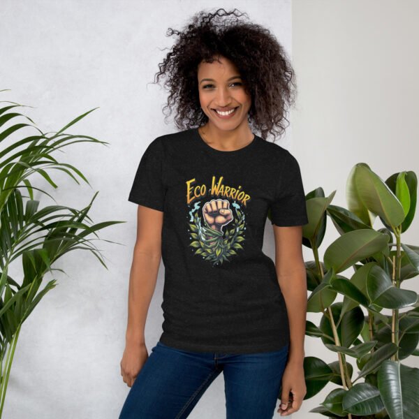 QP Design Zone - Eco Warrior Fist with Nature Elements - Unisex t-shirt