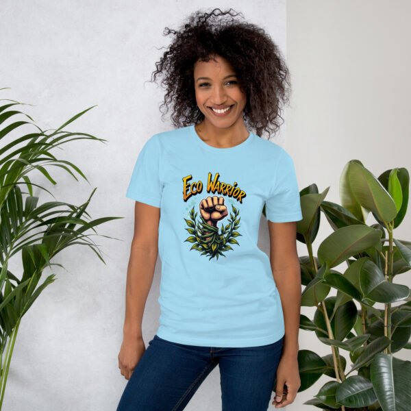 QP Design Zone - Eco Warrior Fist with Nature Elements - Unisex t-shirt - Image 33