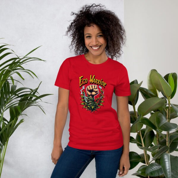 QP Design Zone - Eco Warrior Fist with Nature Elements - Unisex t-shirt - Image 5