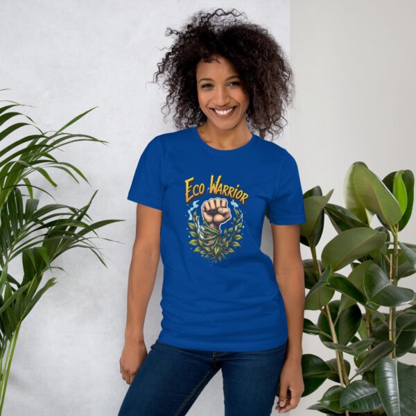 QP Design Zone - Eco Warrior Fist with Nature Elements - Unisex t-shirt - Image 9