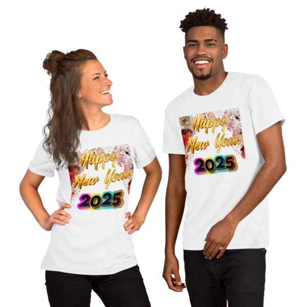 QP Design Zone - Happy 2025 - Unisex t-shirt - Image 2