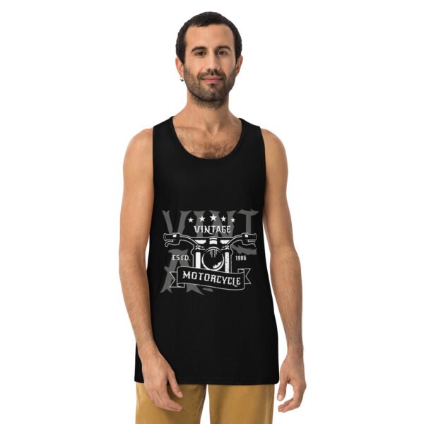 Vintage Motorcycle - Classic Ride Design - Men’s premium tank top