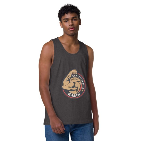 G Man Classic Logo - Men’s premium tank top - Image 17