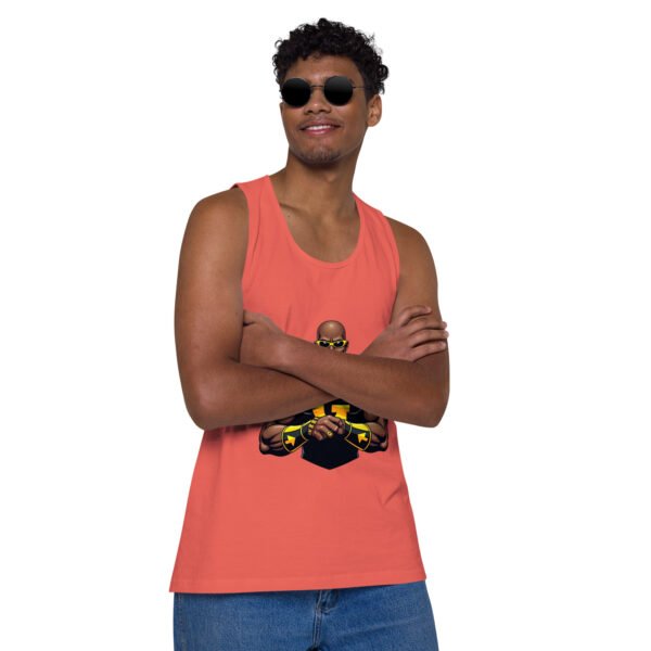 G Man Super Hero Logo - Men’s premium tank top - Image 2