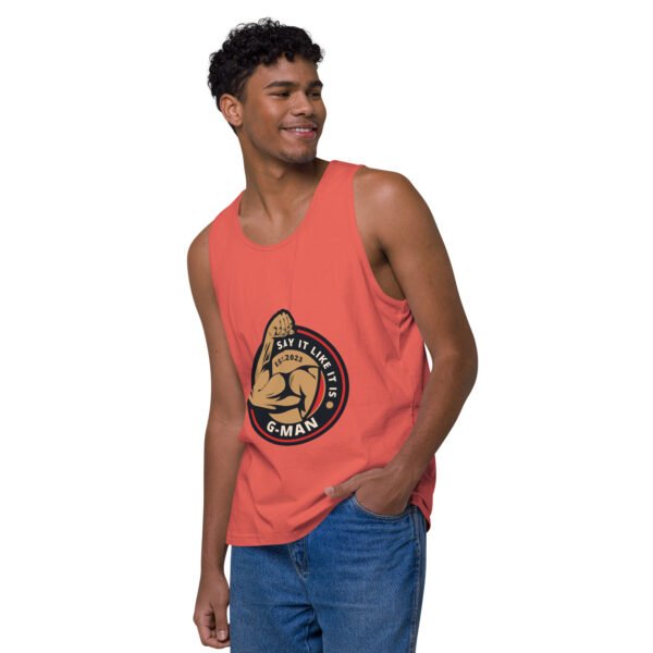 G Man Classic Logo - Men’s premium tank top - Image 31