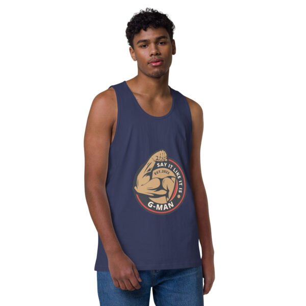 G Man Classic Logo - Men’s premium tank top - Image 21