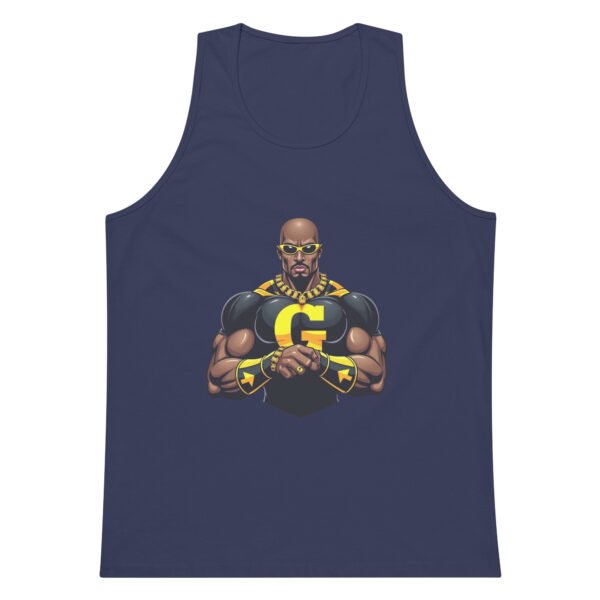 Urban Superhero Logo - Men’s premium tank top - Image 9