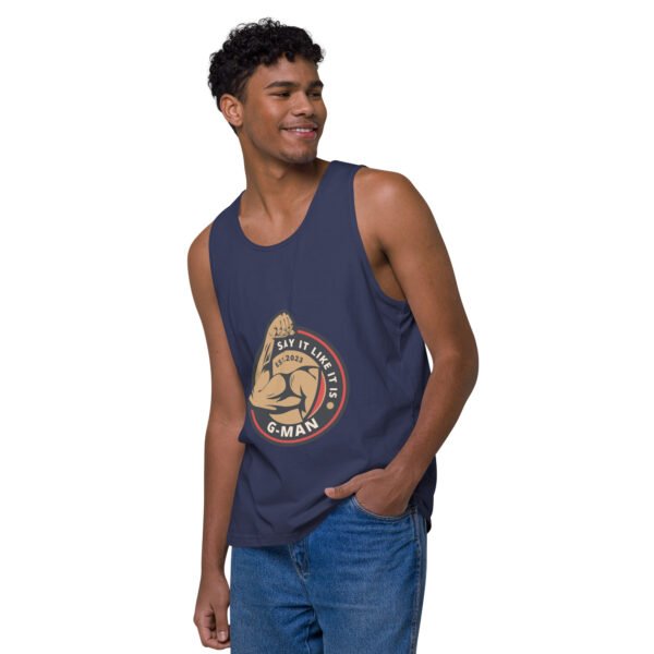 G Man Classic Logo - Men’s premium tank top - Image 23