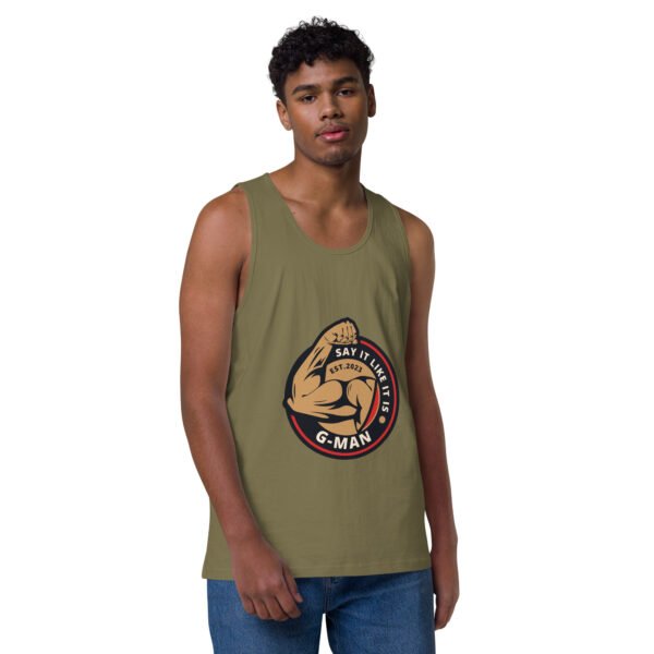 G Man Classic Logo - Men’s premium tank top - Image 25