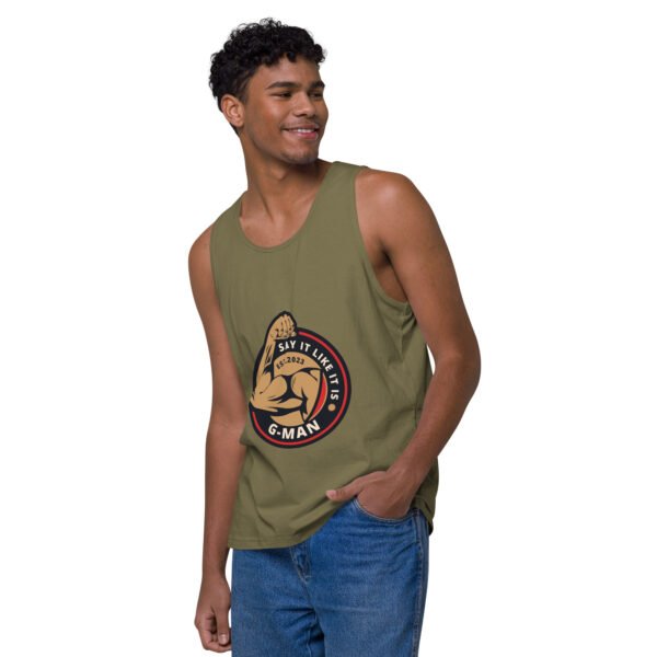 G Man Classic Logo - Men’s premium tank top - Image 27