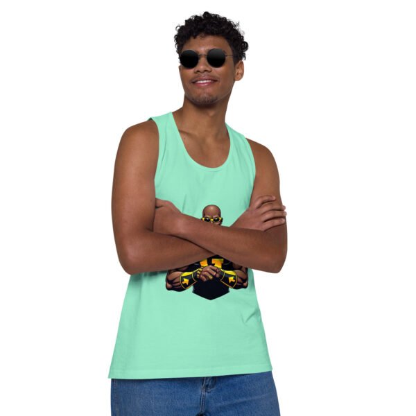 G Man Super Hero Logo - Men’s premium tank top - Image 22