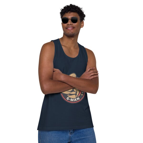 G Man Classic Logo - Men’s premium tank top - Image 14