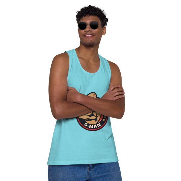 G Man Classic Logo - Men’s premium tank top - Image 42