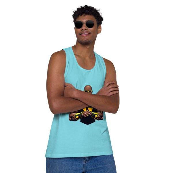 G Man Super Hero Logo - Men’s premium tank top - Image 17